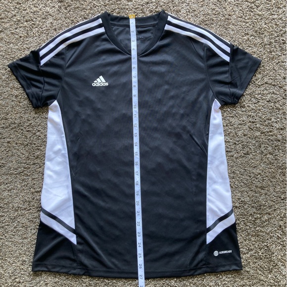Adidas Black and White Jersey with Short Sleeves - Picture 5 of 9